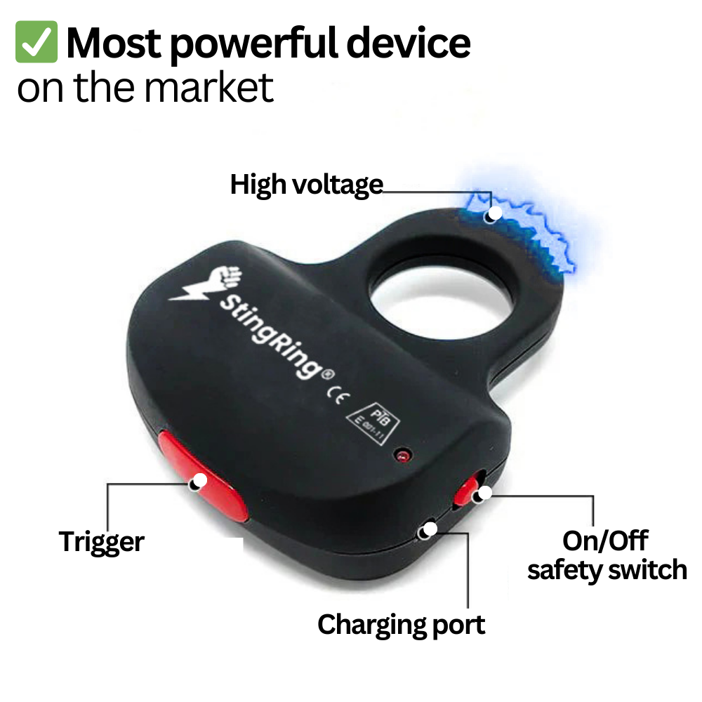 StingRing® Electric Fist Ring (Self-Defense)